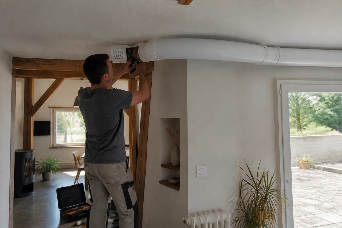 Installation climatisation gainable maison Angers